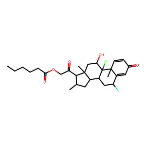 Clocortolone Caproate structure