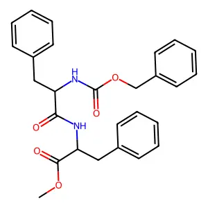 N-(Benzyloxycarbonyl)phenylalanylphenylalanine methyl ester structure