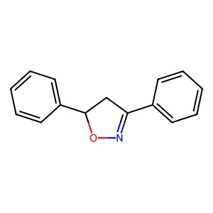 Isoxazole, 4,5-dihydro-3,5-diphenyl- structure