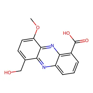 6-(Hydroxymethyl)-9-methoxyphenazine-1-carboxylic acid structure