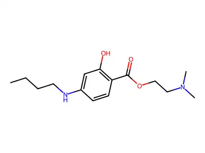Hydroxytetracaine structure