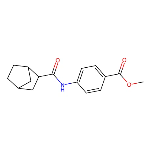 Methyl 4-[(bicyclo[2.2.1]hept-2-ylcarbonyl)amino]benzoate structure