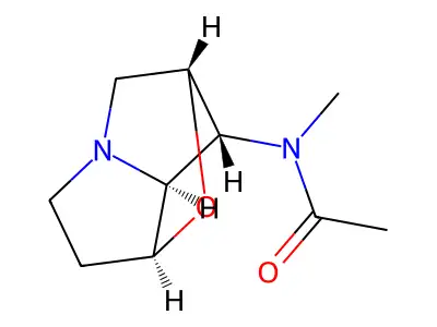 n-(Hexahydro-1h-1,6-epoxypyrrolizin-7-yl)-n-methylacetamide structure