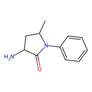 2-Pyrrolidinone, 3-amino-5-methyl-1-phenyl-, (Z)- structure