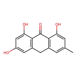 1,3,8-Trihydroxy-6-methyl-9(10H)-anthracenone structure