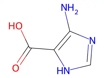 5-amino-1H-imidazole-4-carboxylic acid structure
