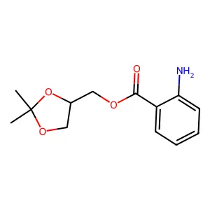 (2,2-Dimethyl-1,3-dioxolan-4-yl)methyl anthranilate structure