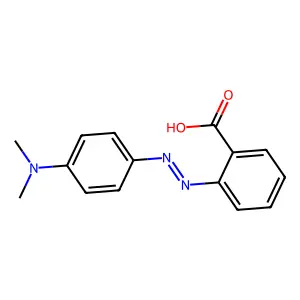 2-((4-(Dimethylamino)phenyl)diazenyl)benzoic acid structure