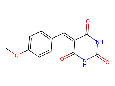 5-(4-Methoxybenzylidene)barbituric acid structure
