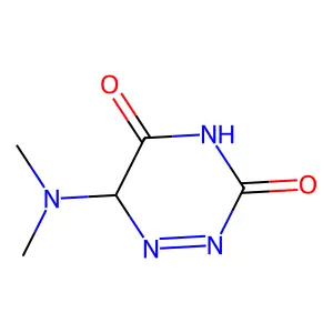 as-Triazine-3,5(2H,4H)-dione, 6-(dimethylamino)- structure