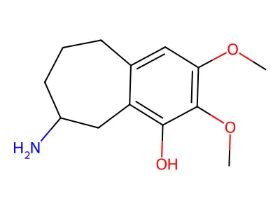 5H-Benzocyclohepten-1-ol, 6,7,8,9-tetrahydro-8-amino-2,3-dimethoxy- structure