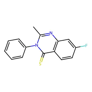 4(3H)-Quinazolinethione, 7-fluoro-2-methyl-3-phenyl- structure