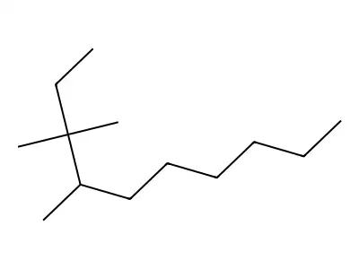 3,3,4-Trimethyldecane structure