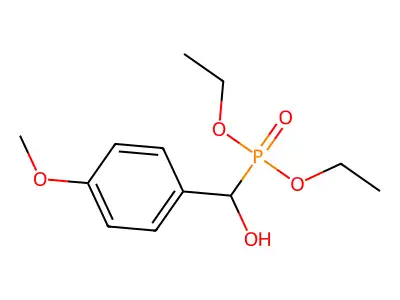 Diethoxyphosphoryl-(4-methoxyphenyl)methanol structure