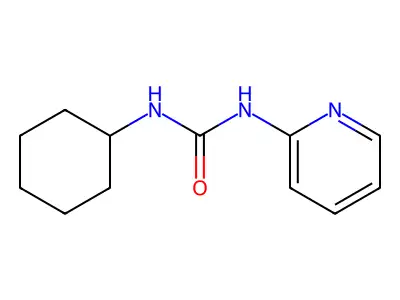 N-Cyclohexyl-N'-2-pyridinylurea structure