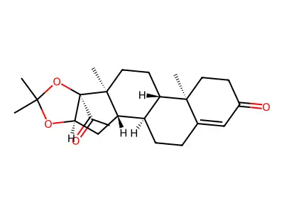 Progesterone,17-(isopropylidenedioxy)- structure