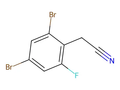 2-(2,4-Dibromo-6-fluorophenyl)acetonitrile structure