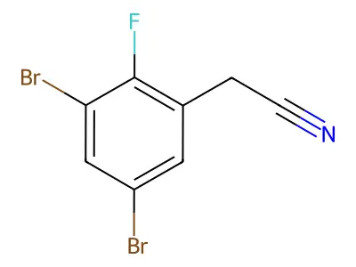 3,5-Dibromo-2-fluorophenylacetonitrile structure
