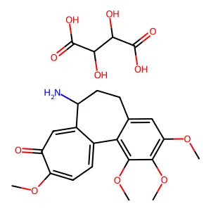 Desacetylcolchicine d-tartrate structure