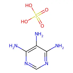 4,5,6-Pyrimidinetriamine, sulfate (1:1) structure