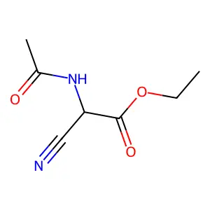 Ethyl acetamidocyanoacetate structure