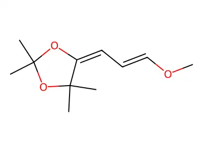 5-(3-Methoxyprop-2-enylidene)-2,2,4,4-tetramethyl-1,3-dioxolane structure