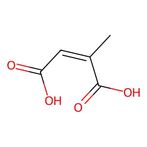 Methylbutenedioic acid structure