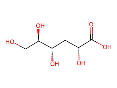 3-Deoxyhexonic acid structure