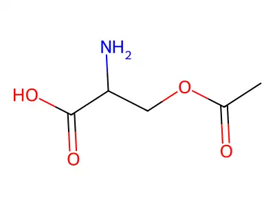 3-Acetyloxy-2-azaniumylpropanoate structure