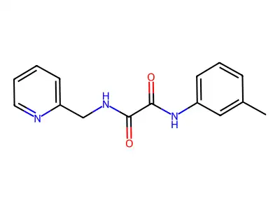 N-Pyridin-2-ylmethyl-N'-m-tolyl-oxalamide structure