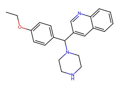 3-[(4-Ethoxyphenyl)-piperazin-1-ylmethyl]quinoline structure