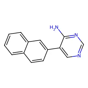 5-Naphthalen-2-ylpyrimidin-4-amine structure