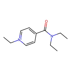 N,N,1-triethylpyridin-1-ium-4-carboxamide structure