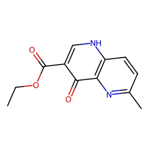 3-Carbethoxy-4-hydroxy-6-methyl-1,5-naphthyridine structure