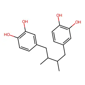 Nordihydroguaretic acid structure