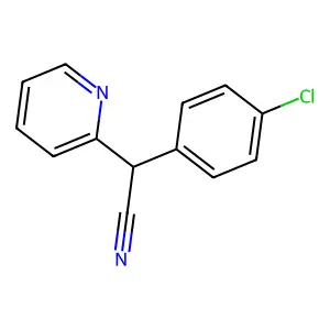 alpha-(4-Chlorophenyl)-2-pyridineacetonitrile structure