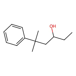 Benzenepropanol, alpha-ethyl-gamma,gamma-dimethyl- structure