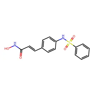 3-(4-Benzenesulfonylaminophenyl)-N-hydroxyacrylamide structure