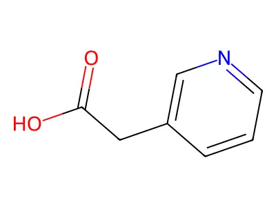 3-Pyridineacetic acid structure
