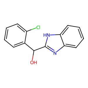 2-Benzimidazolemethanol, alpha-(o-chlorophenyl)- structure