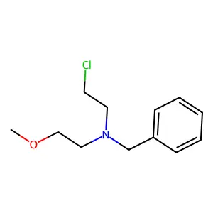 Benzylamine, N-(2-chloroethyl)-N-(2-methoxyethyl)- structure