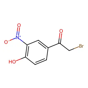 2-Bromo-1-(4-hydroxy-3-nitrophenyl)ethanone structure