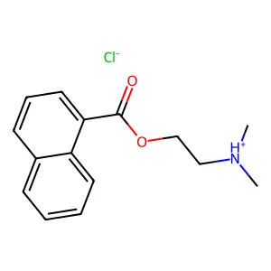 1-Naphthalenecarboxylic acid, 2-(dimethylamino)ester, hydrochloride structure