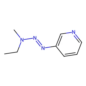 Pyridine, 3-(3-ethyl-3-methyl-1-triazenyl)- structure