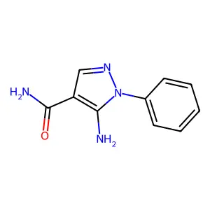 5-Amino-1-phenyl-4-pyrazolecarboxamide structure