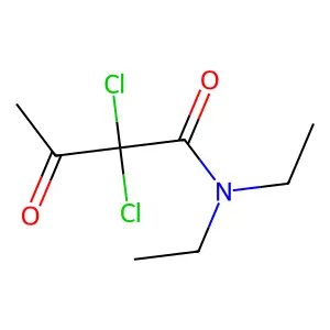 Butanamide, 2,2-dichloro-N,N-diethyl-3-oxo- structure
