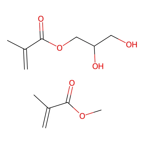 2,3-Dihydroxypropyl 2-methylprop-2-enoate--methyl 2-methylprop-2-enoate (1/1) structure