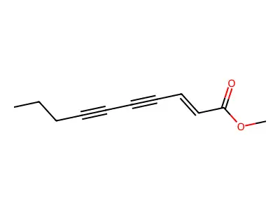 Methyl-dec-2-en-4,6-diynoate structure