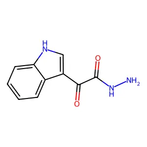 Indole-3-glyoxylic acid, hydrazide structure
