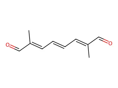 2,7-Dimethylocta-2,4,6-trienedial structure